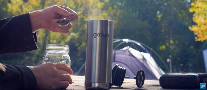 GoSun Brew Coffee Maker for Off Grid Coffee Making