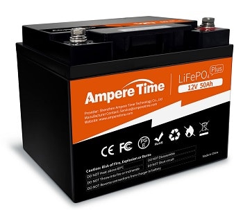 AMPERE TIME 12V 50AH LIFEPO4 BATTERY