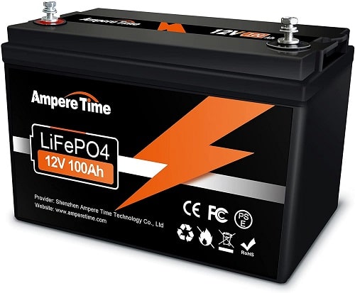 Ampere Time 12V 100Ah LiFePO4 Battery