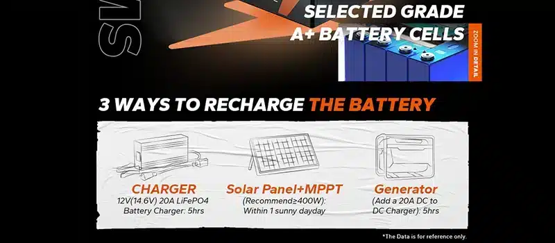 LiTime 100Ah 12V LFP Battery Charging Options
