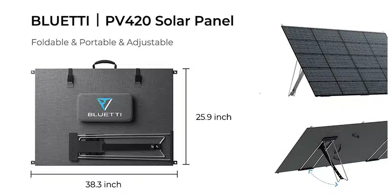 Bluetti PV420 Solar Panel Charger Specs