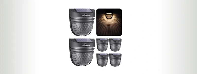 Whousewe Solar Fence Lights (Round)