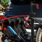 BougeRV Folding Bike Rack, hitch mounted