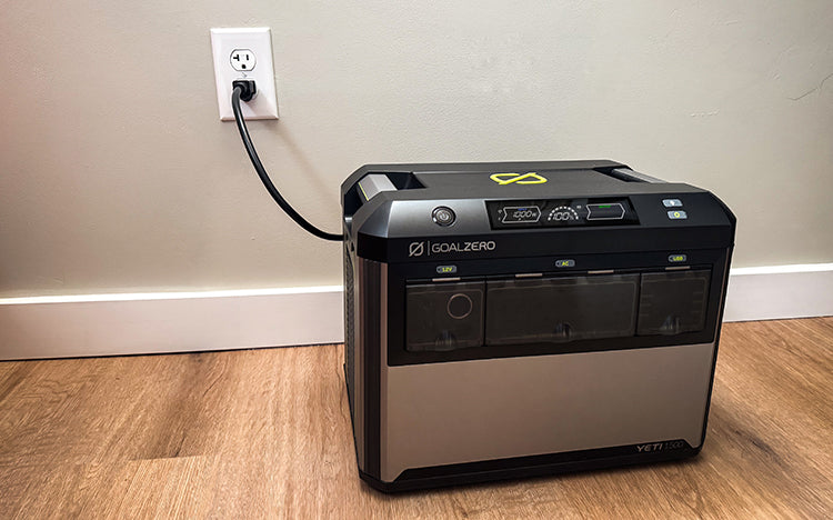 Goal Zero Yeti 1500 Wall Charging