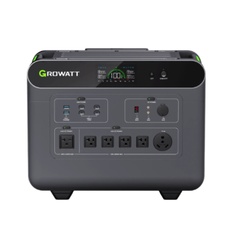 Growatt HELIOS 3600 portable power station, front view (official)
